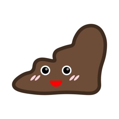 Gülümse, şekil simgesi. Vektör illüstrasyonu.