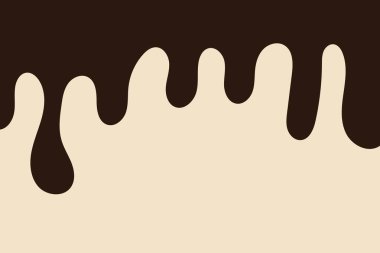 Çikolata arka planda kalıyor. Vektör illüstrasyonu.