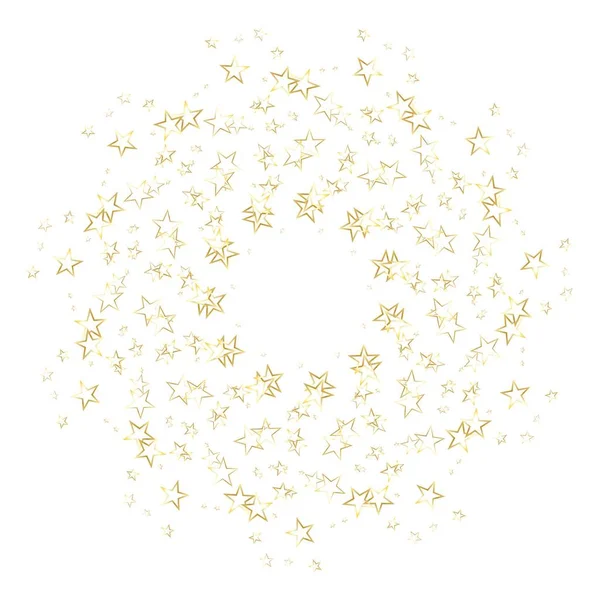 Goldkranz Sterne Vektorillustration — Stockvektor