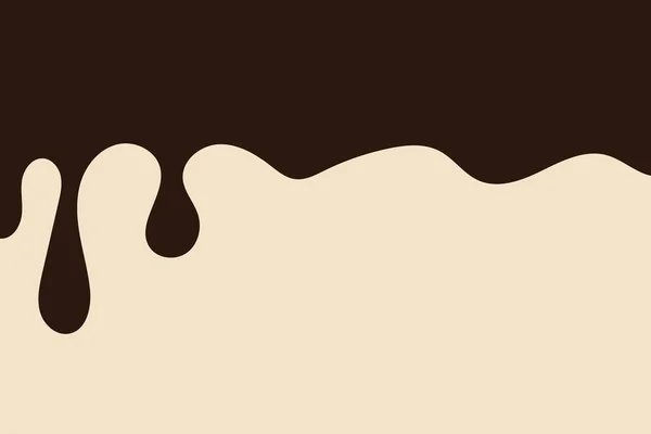 Cioccolato Gocce Sfondo Illustrazione Vettoriale — Vettoriale Stock