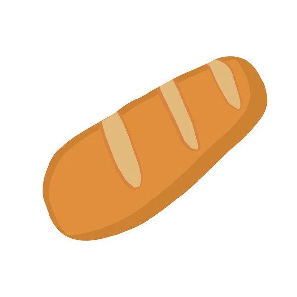 Loaf Bread Icon Vector Illustration — Stock Vector