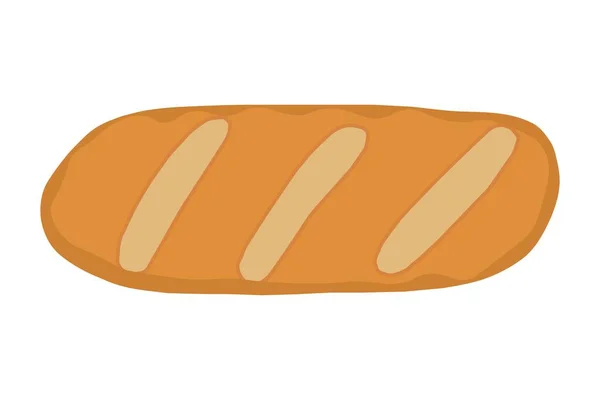 Loaf Bread Icon Vector Illustration — Stock Vector
