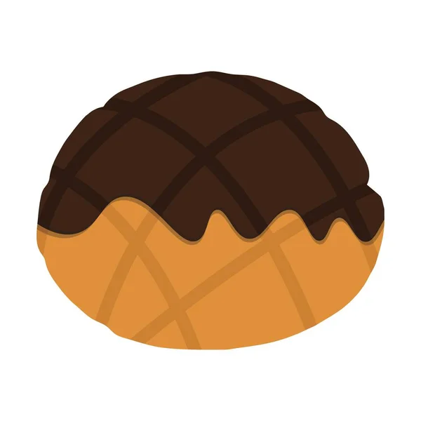 Chocoladebroodpictogram Vectorillustratie — Stockvector