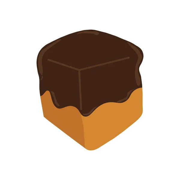 Икона Шоколадного Хлеба Векторная Иллюстрация — стоковый вектор