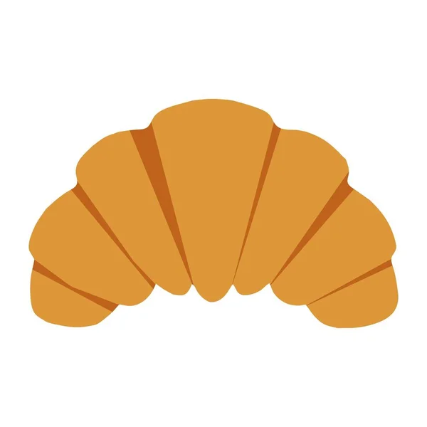 Croissant Kenyér Ikon Vektorillusztráció — Stock Vector