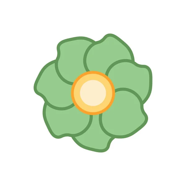 Icône Fleur Colorée Illustration Vectorielle — Image vectorielle