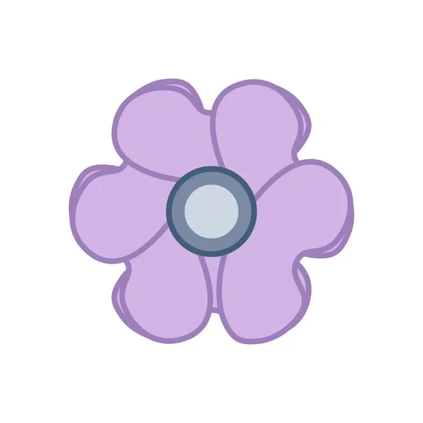 Icône Fleur Colorée Illustration Vectorielle — Image vectorielle