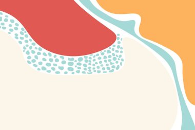 Abstract shapes, hand-drawn background. Vector illustration.