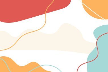 Abstract shapes, hand-drawn background. Vector illustration.