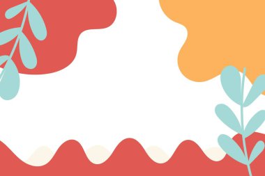 Abstract shapes, hand-drawn background. Vector illustration.