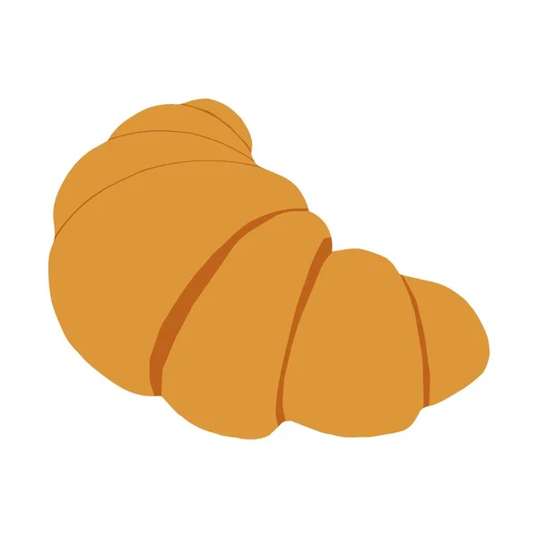 Ícone Pão Croissant Ilustração Vetorial — Vetor de Stock