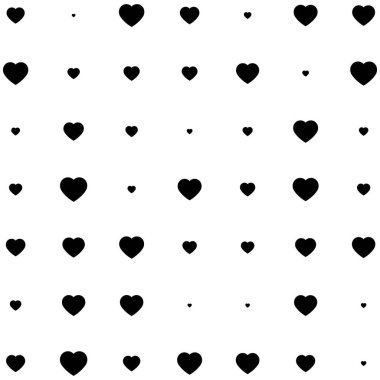 Kalplerin gelişigüzel bir geçmişi var. Vektör illüstrasyonu.