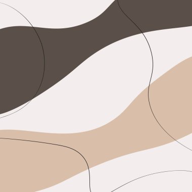 Abstract shapes, hand-drawn background. Vector illustration.