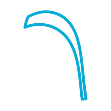 Kalın çizgili kağıt kesiği. Vektör illüstrasyonu.