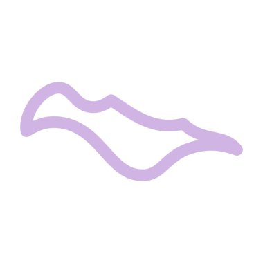 Kalın çizgili kağıt kesiği. Vektör illüstrasyonu.