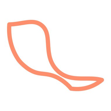 Kalın çizgili kağıt kesiği. Vektör illüstrasyonu.