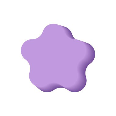 yıldız 3d simgesi. vektör çizim.