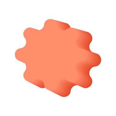 yıldız 3d simgesi. vektör çizim.