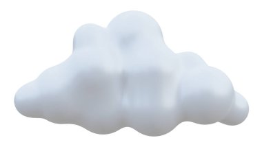 White cloud 3d. 3d rendering.