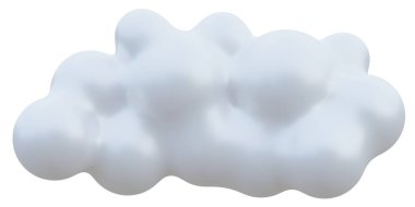 White cloud 3d. 3d rendering.