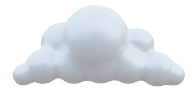 White cloud 3d. 3d rendering.