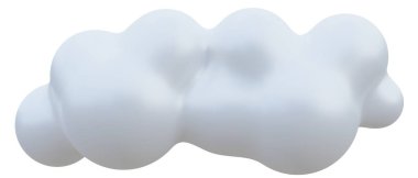 White cloud 3d. 3d rendering.