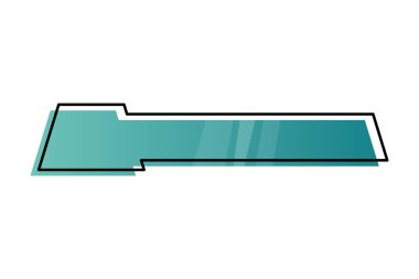 Bilgisel tasarım şablonları geometri gradyan çubuğu. Vektör illüstrasyonu.