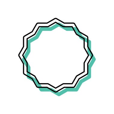 Yıldız satırı simgesi. Vektör çizim.