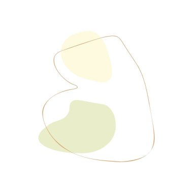 Soyut biçim, doğa organik. Vektör illüstrasyonu.