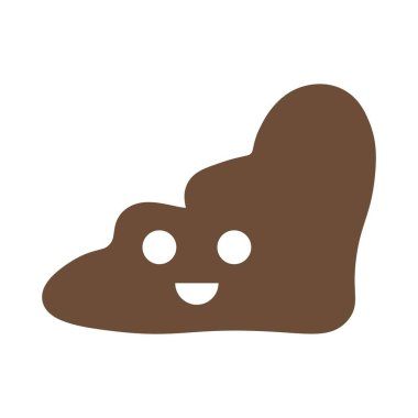 Gülümse, şekil simgesi. Vektör illüstrasyonu.