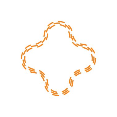 Yıldız çizgisi. Vektör illüstrasyonu.