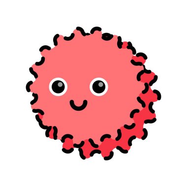 Gülümseyen sevimli yıldız 3D çizgi filmi. Vektör illüstrasyonu.