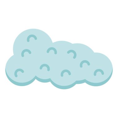 Bulut çizgi film ikonu. Vektör illüstrasyonu.