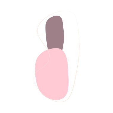 Soyut biçim, doğa organik. Vektör illüstrasyonu.