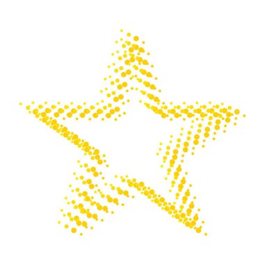 Parçacık yıldız çerçevesi. Vektör illüstrasyonu.