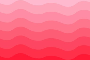 Soyut kırmızı eğimli dalga arkaplanı. Vektör illüstrasyonu.