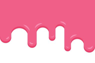 Çilek sınır çizgi filmini düşürür. Vektör illüstrasyonu.