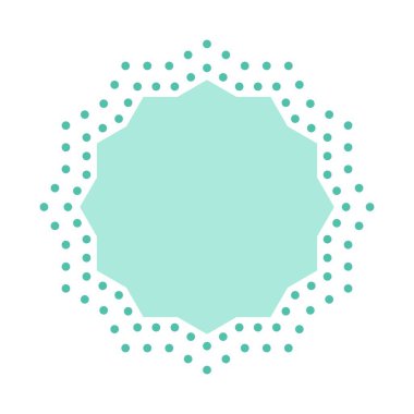 Noktalar yıldız yarım ton simgesi. Vektör illüstrasyonu.