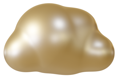 Parlak kahverengi bulut 3D. 3d oluşturma.