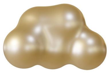 Parlak kahverengi bulut 3D. 3d oluşturma.