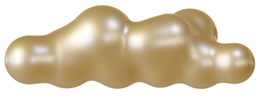 Parlak kahverengi bulut 3D. 3d oluşturma.