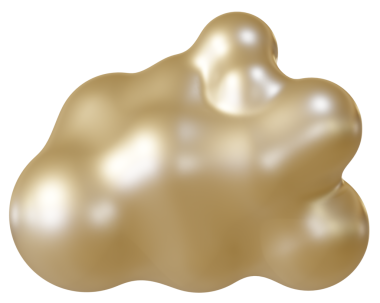 Parlak kahverengi bulut 3D. 3d oluşturma.