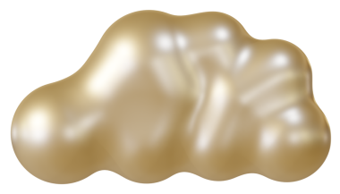 Parlak kahverengi bulut 3D. 3d oluşturma.