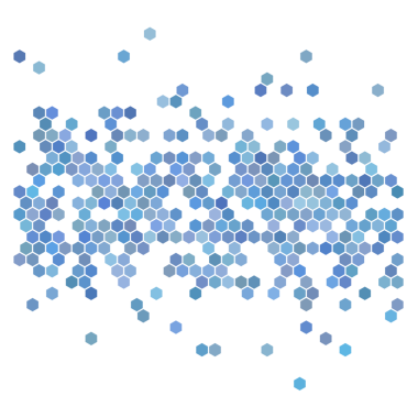 Mavi altıgenler, yarım ton rastgele arkaplan.