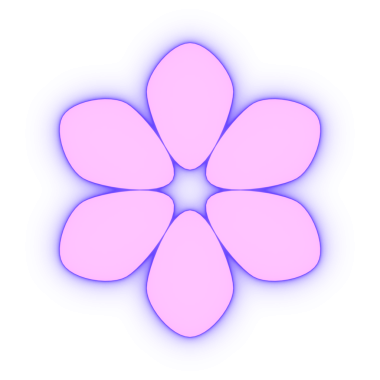 Dekorasyon için parlak çiçek çizimi.