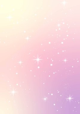 Pastel gökyüzü ve yıldızlar fantezi arka plan.