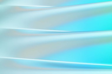 Mavi ve yeşil parlak kumaş dokusu arka planda. 3d oluşturma.