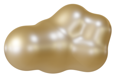 Parlak kahverengi bulut 3D. 3d oluşturma.