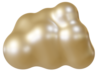 Parlak kahverengi bulut 3D. 3d oluşturma.