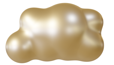 Parlak kahverengi bulut 3D. 3d oluşturma.